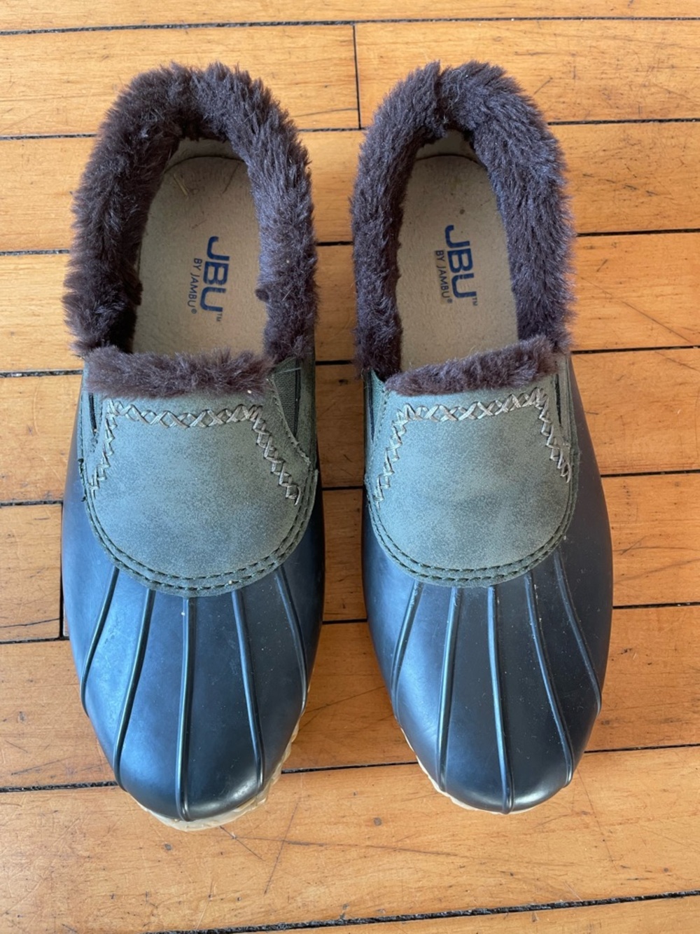 JBU by Jambu Winona Waterproof Duck Boots Loafers Women’s 9M Green Waterproof